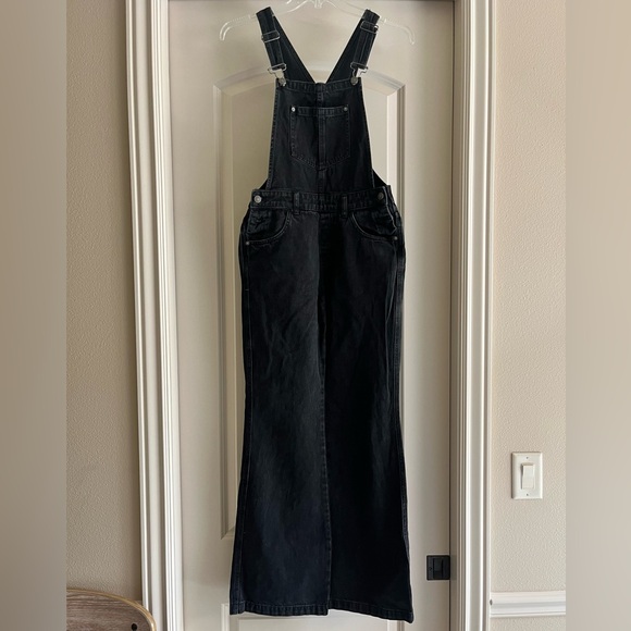 Black Jean Overalls - Picture 3 of 7
